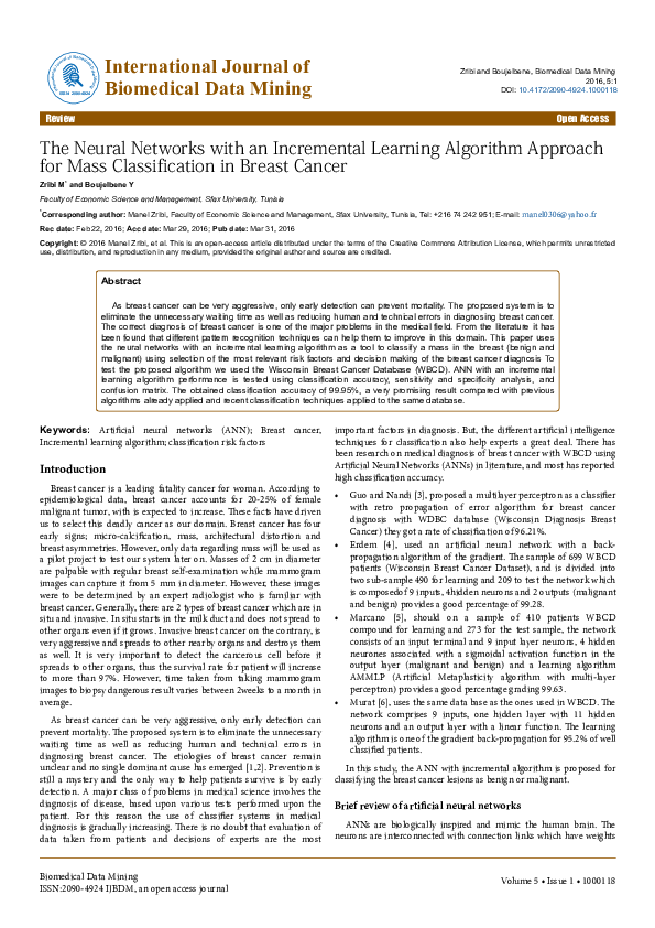 (PDF) The Neural Networks with an Incremental Learning Algorithm ...