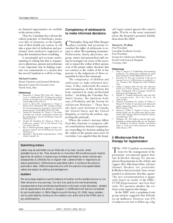 (PDF) β-Blockers as first-line therapy for hypertension