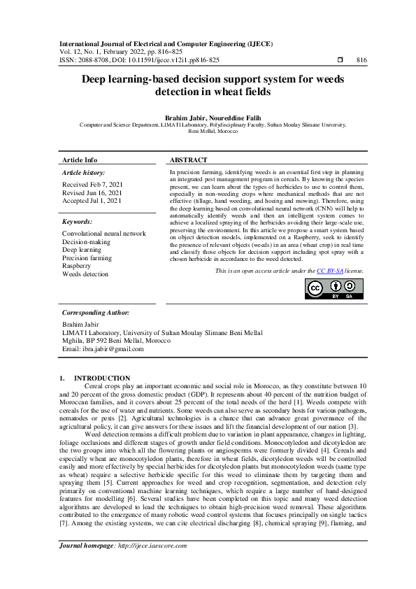 (PDF) Deep learning-based decision support system for weeds detection ...