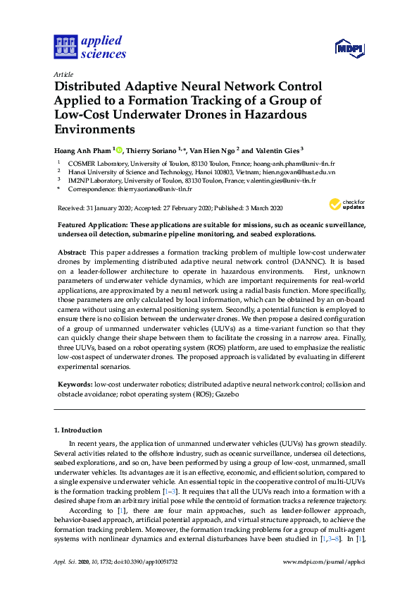 (PDF) Distributed Adaptive Neural Network Control Applied to a ...