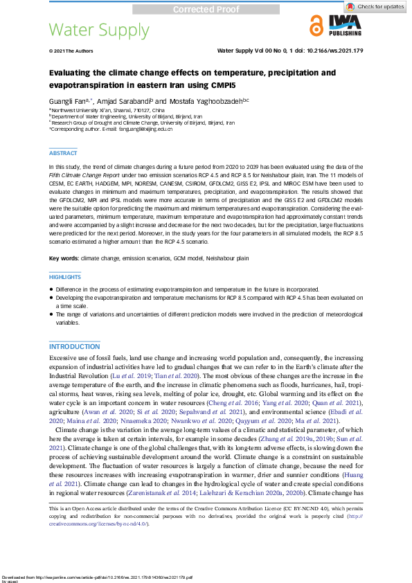 (PDF) Evaluating the climate change effects on temperature ...