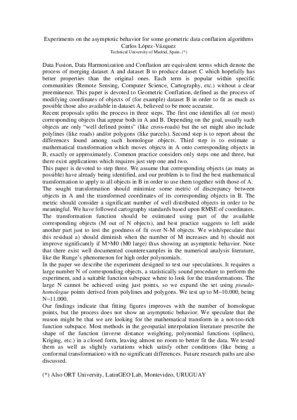 (PDF) Experiments on the asymptotic behavior for some geometric data ...