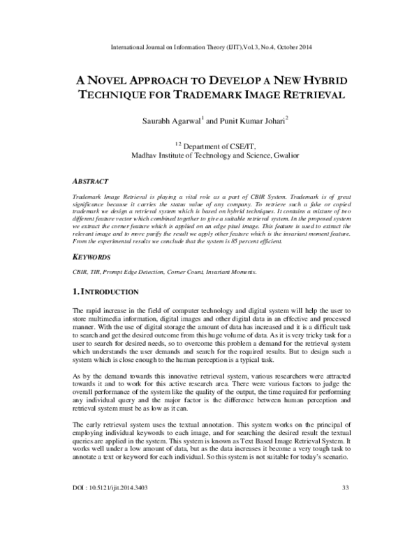 (PDF) A Novel Approach to Develop A New Hybrid Technique for Trademark ...