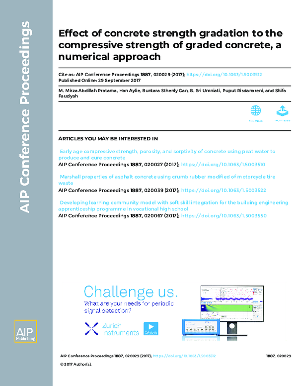(PDF) Effect of concrete strength gradation to the compressive strength ...