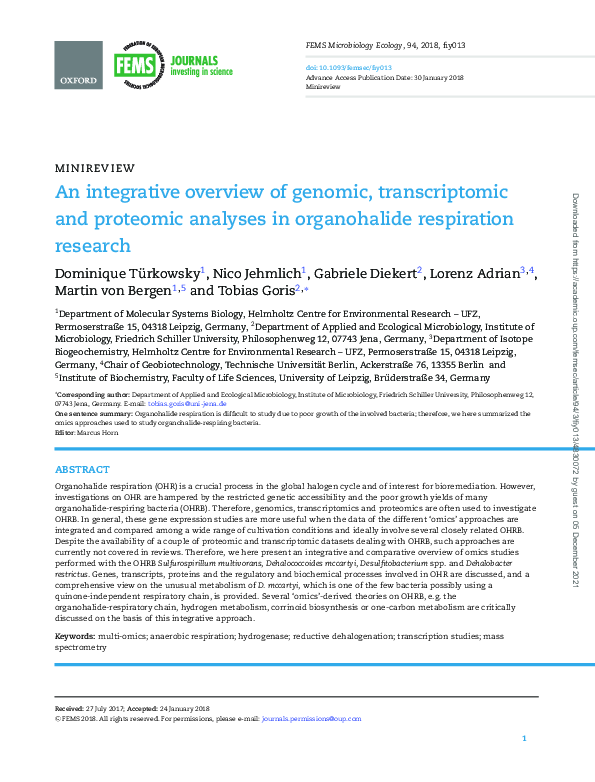 (PDF) An integrative overview of genomic, transcriptomic and proteomic ...