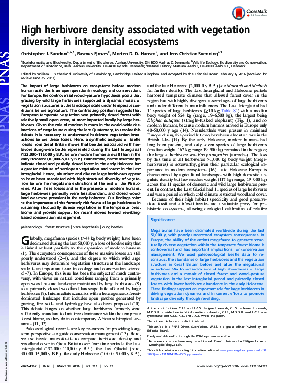 (PDF) High herbivore density associated with vegetation diversity in ...