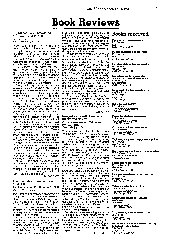 (PDF) Computercontrolled systems theory and design apri yanto