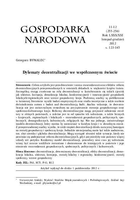 (PDF) GOSPODARKA NARODOWA