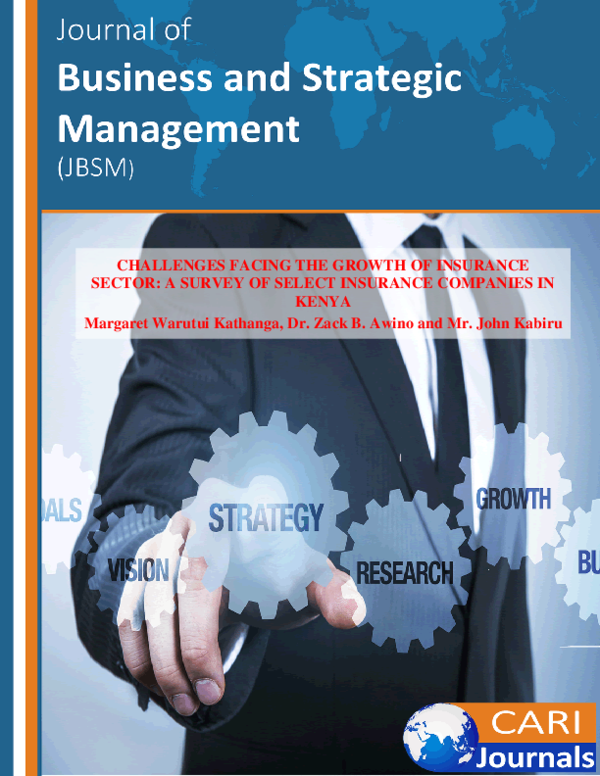 (PDF) Challenges Facing the Growth of Insurance Sector A