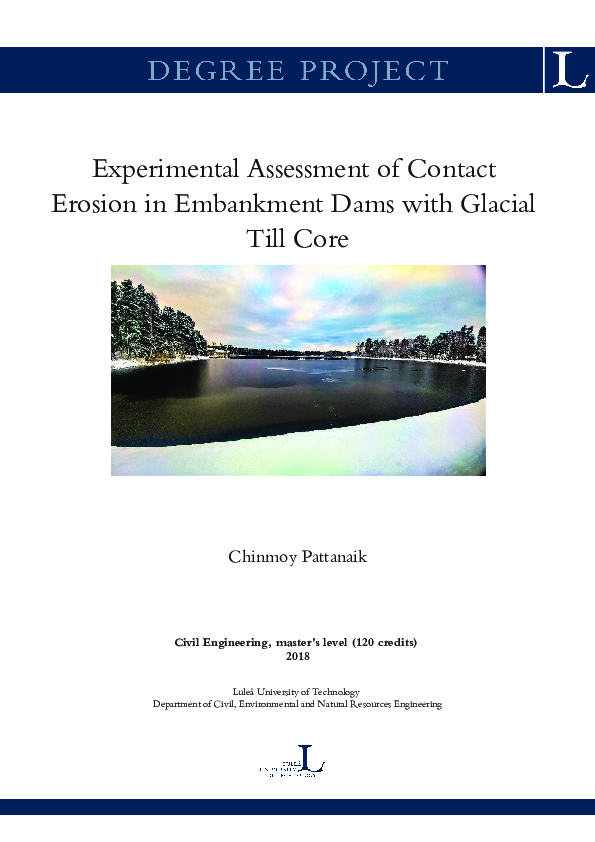 (PDF) Experimental Assessment of Contact Erosion in Embankment Dams ...