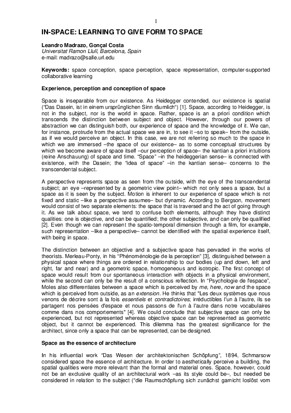 (PDF) 1 In-Space : Learning to Give Form to Space