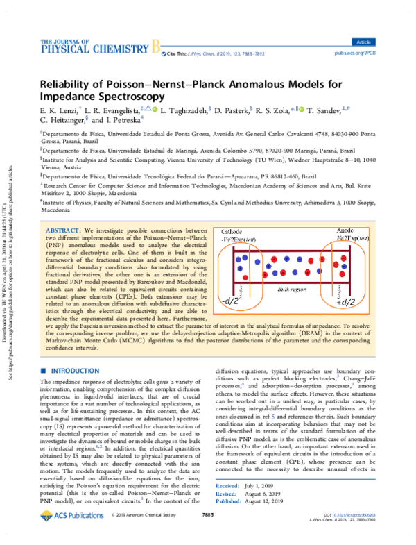 (PDF) The Reliability of Poisson-Nernst-Planck Anomalous Models for ...