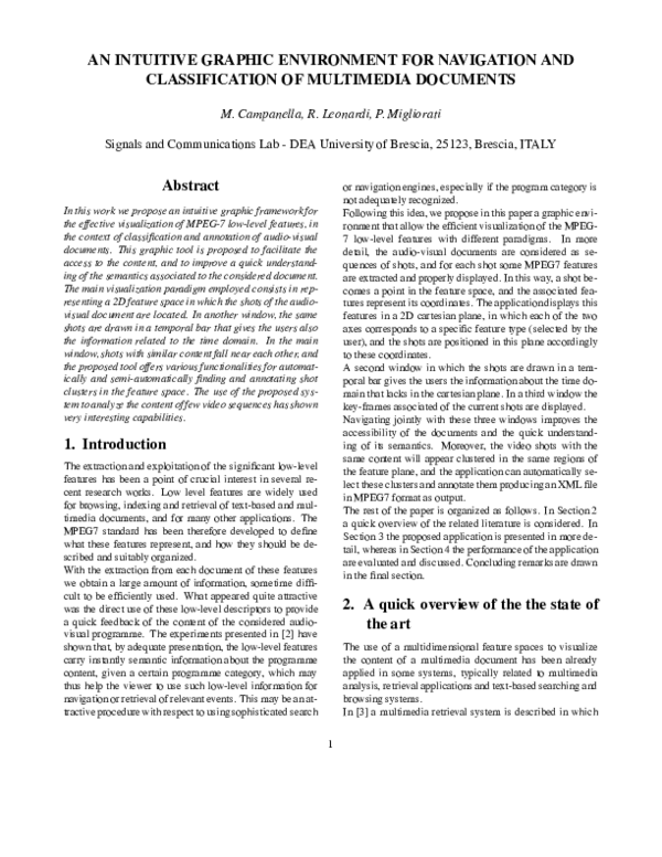 (PDF) An Intuitive Graphic Environment for Navigation and ...