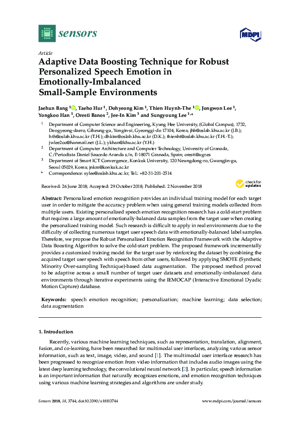 (PDF) Adaptive Data Boosting Technique for Robust Personalized Speech ...