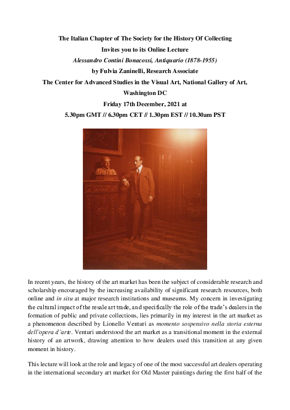 (PDF) Lecture by Fulvia Zaninelli Alessandro Contini Bonacossi