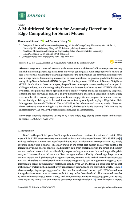(PDF) A Multitiered Solution for Anomaly Detection in Edge Computing ...