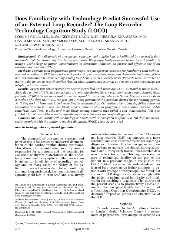 (PDF) Does Familiarity with Technology Predict Successful Use of an ...