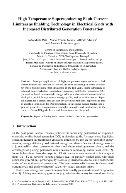 (PDF) High Temperature Superconducting Fault Current Limiters as ...