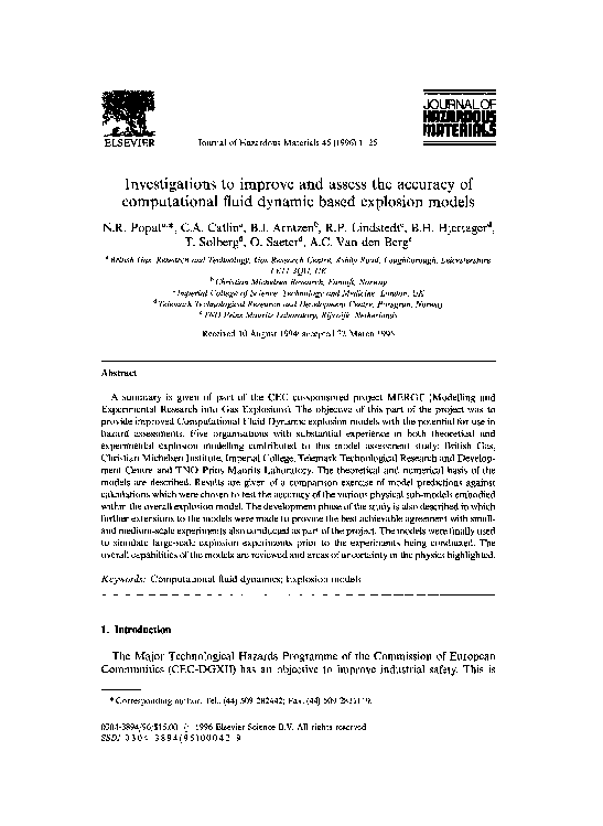 (PDF) Investigations to improve and assess the accuracy of ...