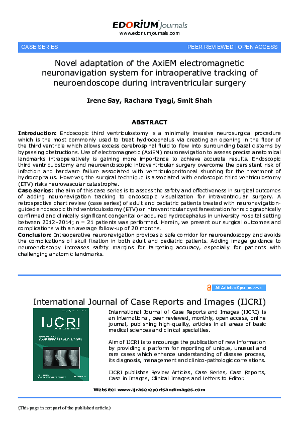 (PDF) Novel adaptation of the AxiEM electromagnetic neuronavigation ...