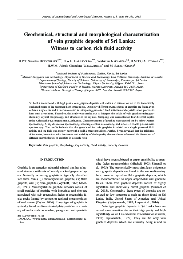 (PDF) Geochemical, structural and morphological characterization of ...