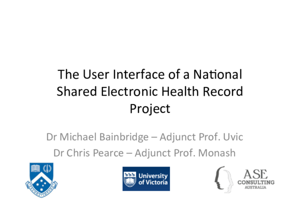(PDF) The User Interface of a National Shared Electronic Health Record ...
