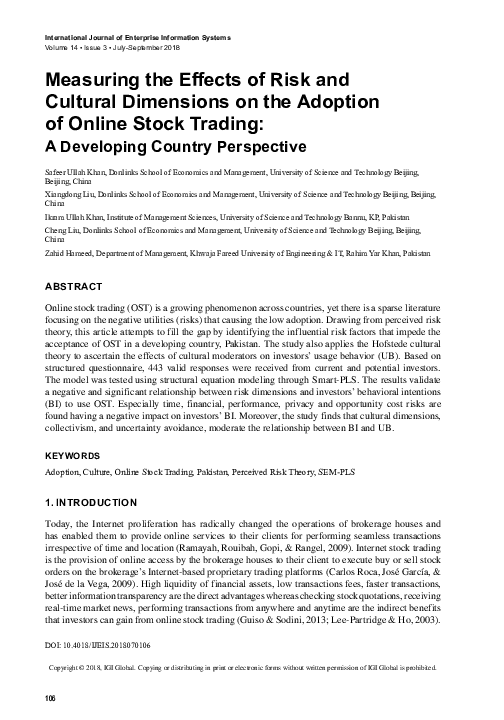 (PDF) Measuring the Effects of Risk and Cultural Dimensions on the ...