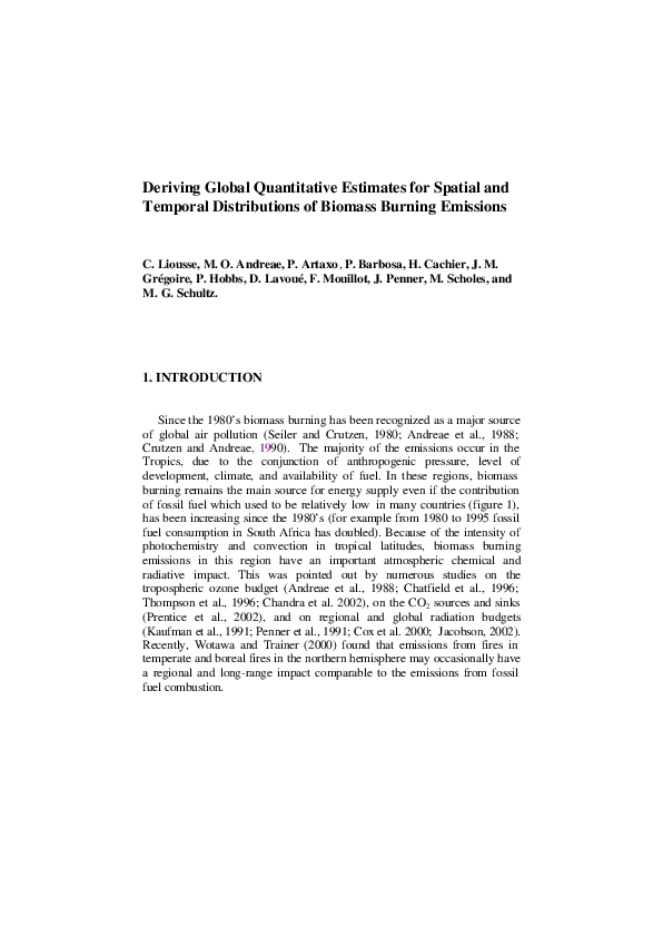 (PDF) Deriving Global Quantitative Estimates for Spatial and Temporal ...