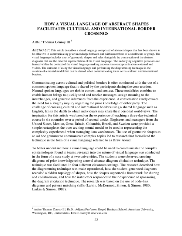 (PDF) How a Visual Language of Abstract Shapes Facilitates Cultural and ...