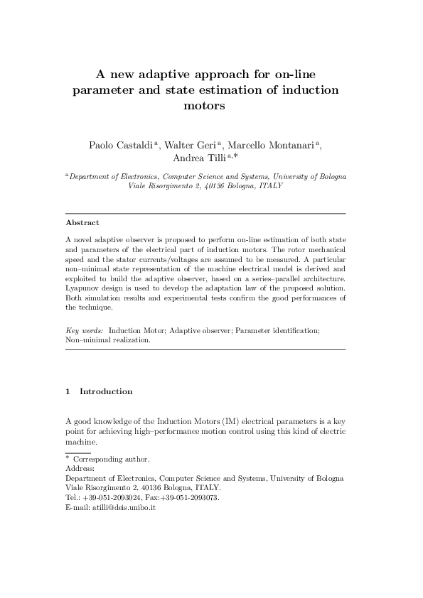 (PDF) A new adaptive approach for on-line parameter and state ...