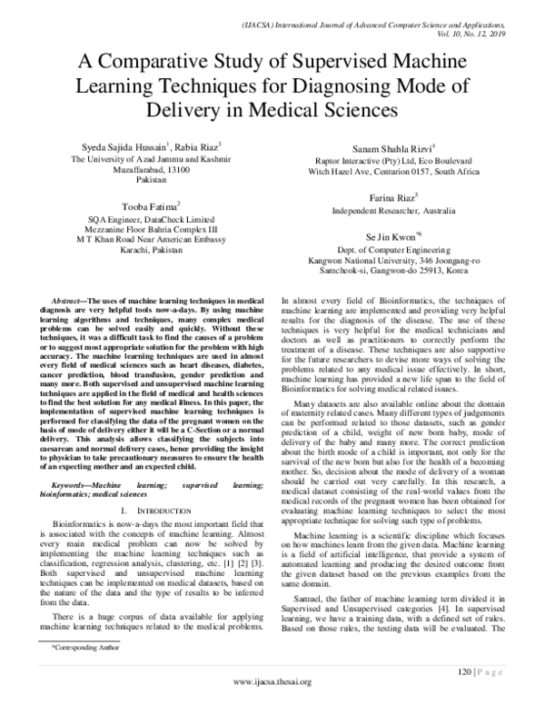 (PDF) A comparative study of supervised machine learning algorithms for ...
