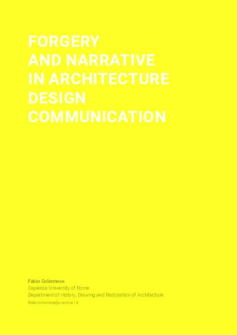 (PDF) 2021. Forgery and narrative in architecture design communication