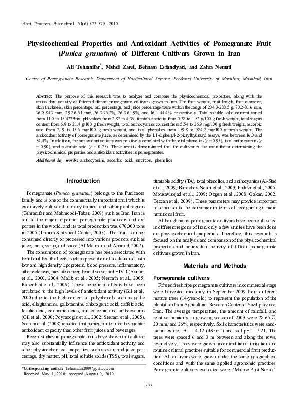 (PDF) Physicochemical properties and antioxidant activities of ...