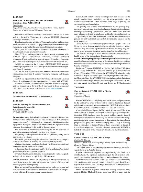 (PDF) Basic US Training for Primary Health Care Practitioners in Mongolia