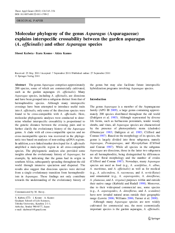 HARE
ウーリーテックスタンドモーターサイクルコート Molecular phylogeny of the genus Asparagus (Asparagaceae