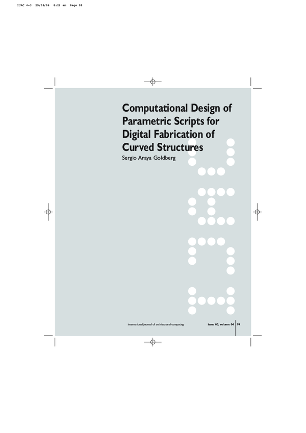 (PDF) Computational Design of Parametric Scripts for Digital ...
