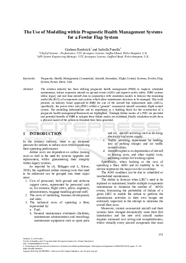 (PDF) The Use of Modelling within Prognostic Health Management Systems ...