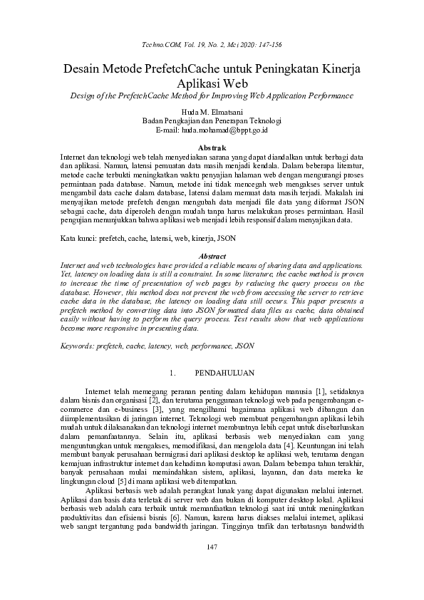 (PDF) Design of the PrefetchCache Method for Improving Web Application ...