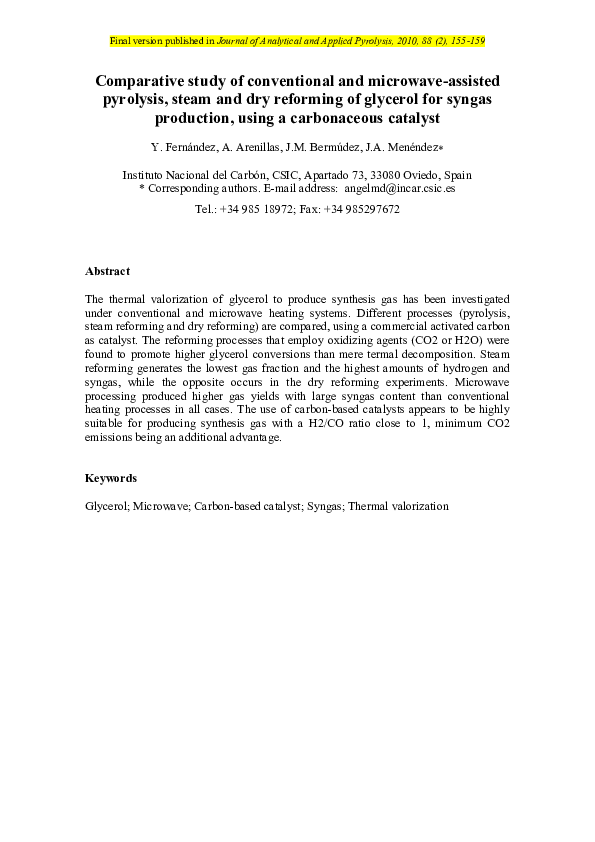 (PDF) Comparative study of conventional and microwave-assisted ...