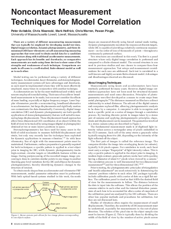 (PDF) Noncontact Measurement Techniques for Model Correlation
