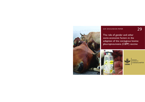 (PDF) The role of gender and other socio-economic factors in the ...