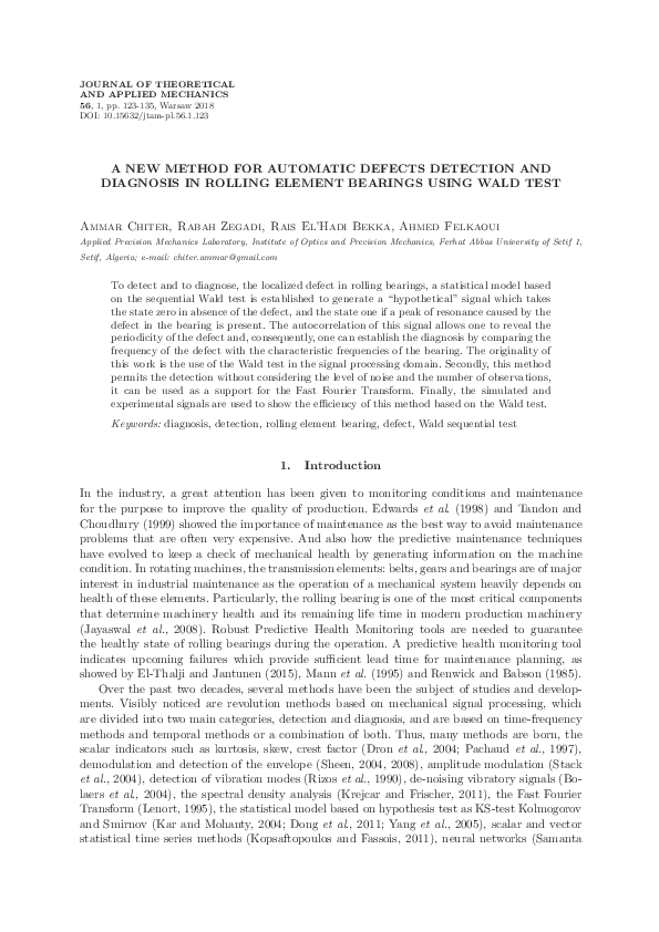 (PDF) A new method for automatic defects detection and diagnosis in ...