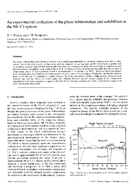 (PDF) An experimental evaluation of the phase relationships and ...