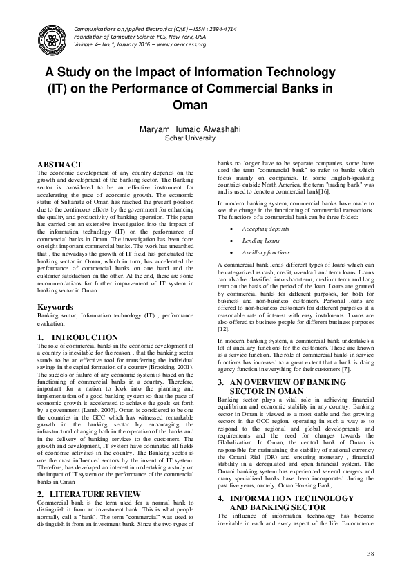 (PDF) A Study on the Impact of Information Technology (IT) on the ...
