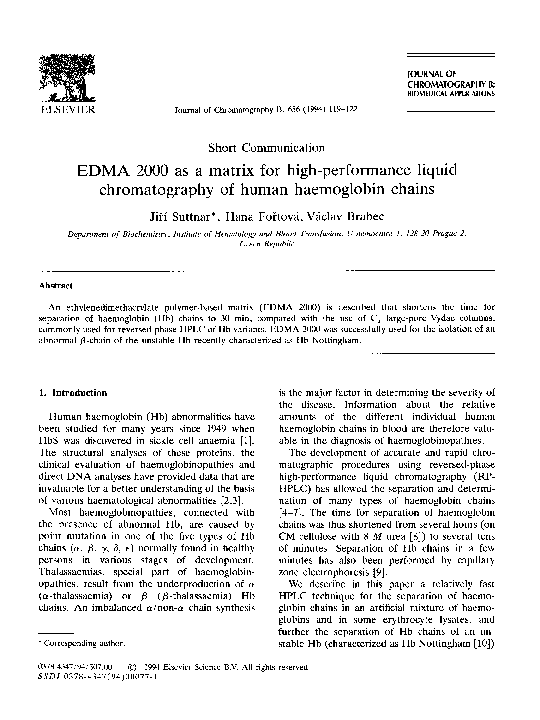 (PDF) EDMA 2000 as a matrix for high-performance liquid chromatography ...
