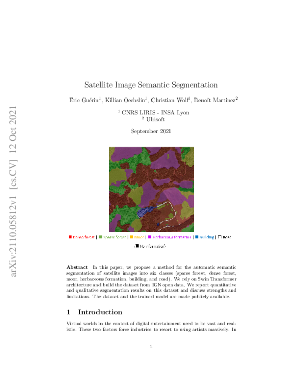 (PDF) Satellite Image Semantic Segmentation
