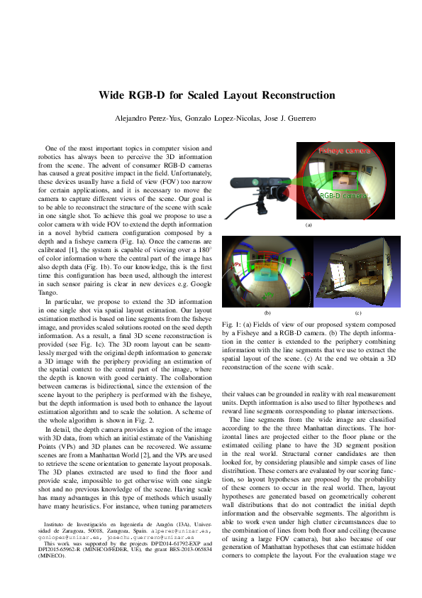 (PDF) Wide RGB-D for Scaled Layout Reconstruction