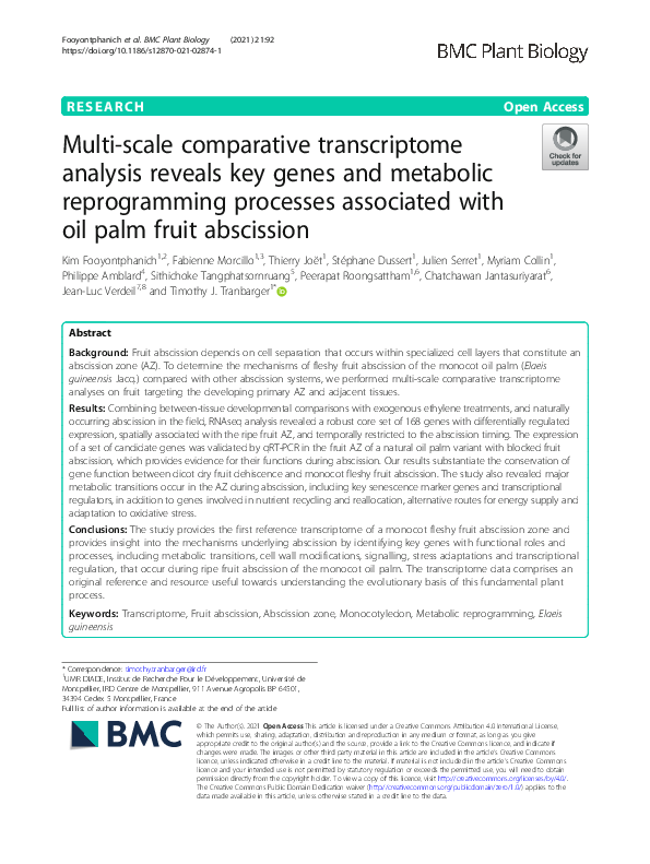 (PDF) Multi-scale comparative transcriptome analysis reveals key genes ...