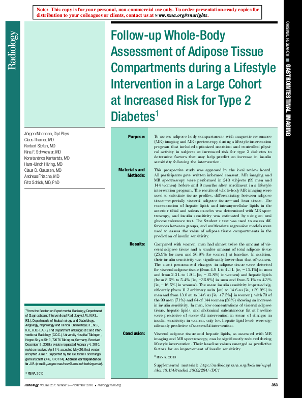 (PDF) Follow-up Whole-Body Assessment of Adipose Tissue Compartments ...