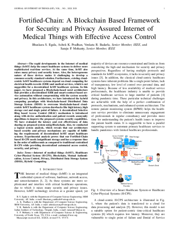(PDF) Fortified-Chain: A Blockchain-Based Framework for Security and ...